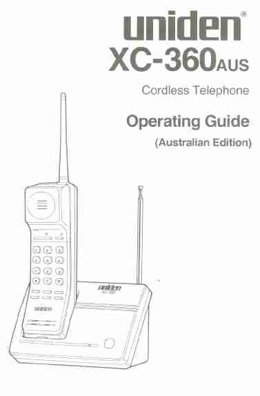 Uniden Cordless Telephone XC-360-page_pdf
